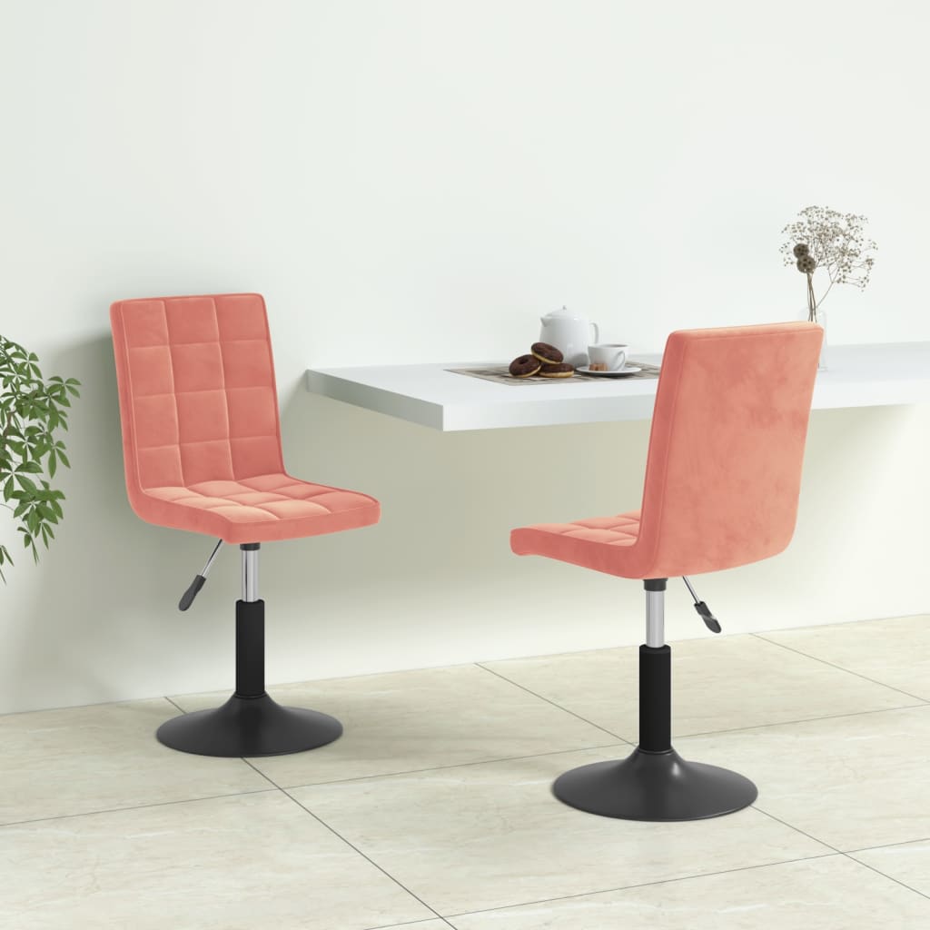 Sillas De Comedor Giratorias 2 Uds Terciopelo
