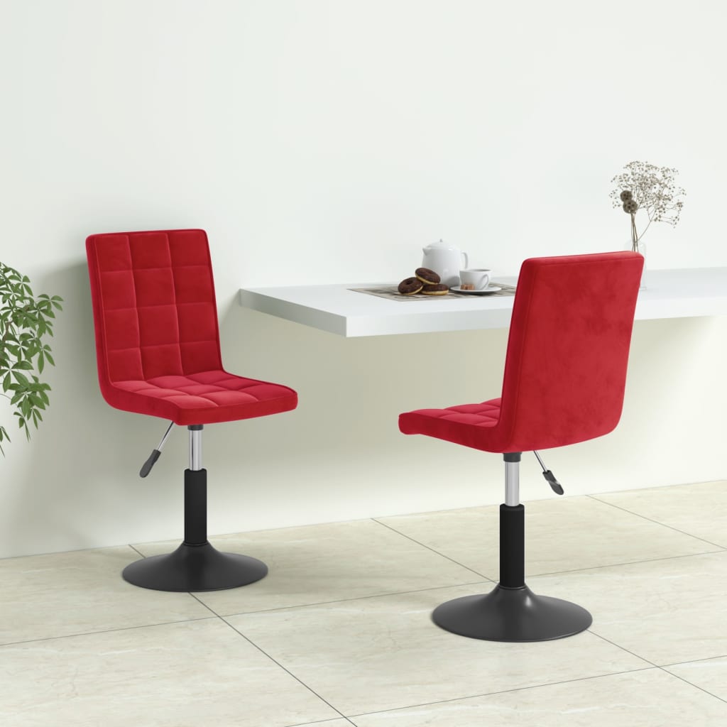 Sillas De Comedor Giratorias 2 Uds Terciopelo