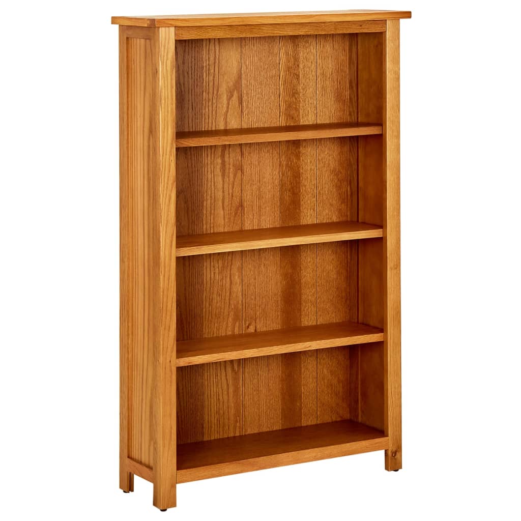 Estantería De 5 Niveles De Madera Maciza De Roble
