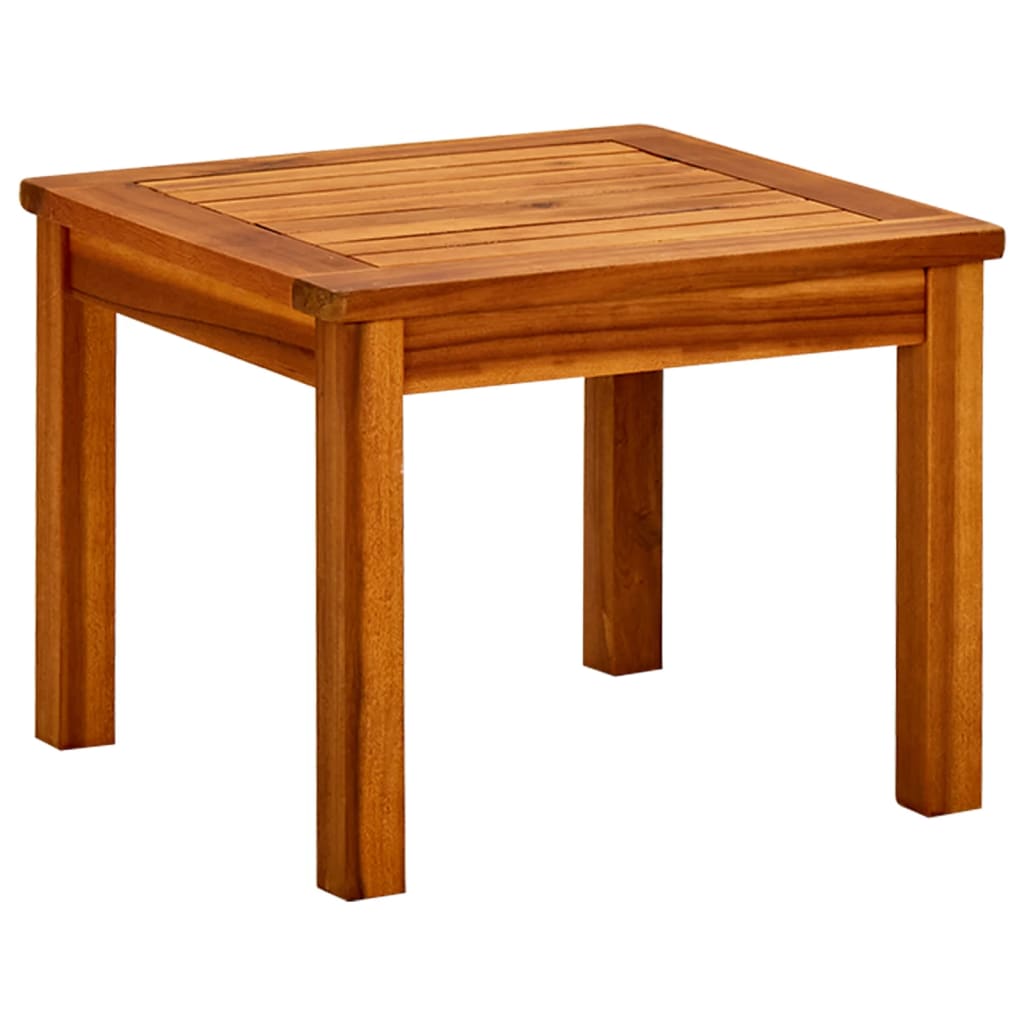Mesa De Centro De Jardín Madera Maciza De Acacia