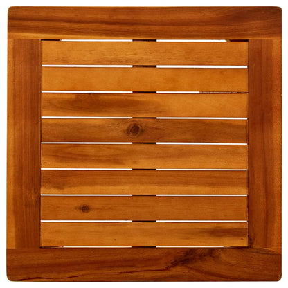 Mesa De Centro De Jardín Madera Maciza De Acacia