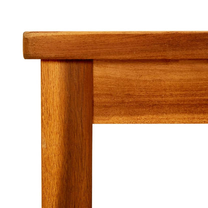 Mesa De Centro De Jardín Madera Maciza De Acacia