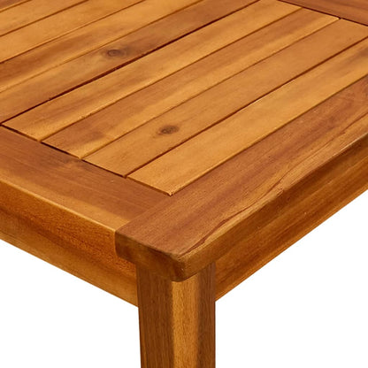 Mesa De Centro De Jardín Madera Maciza De Acacia