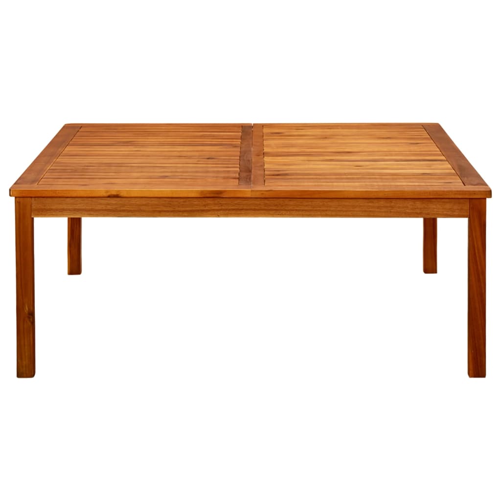 Mesa De Centro De Jardín Madera Maciza De Acacia