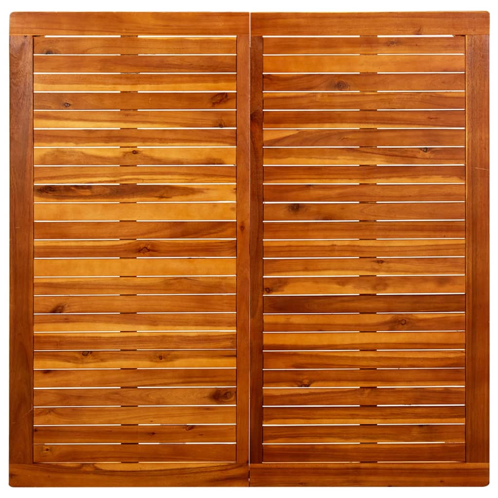 Mesa De Centro De Jardín Madera Maciza De Acacia