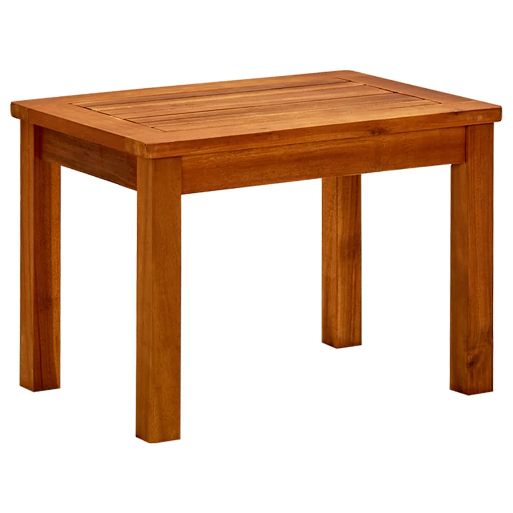 Mesa De Centro De Jardín Madera Maciza De Acacia