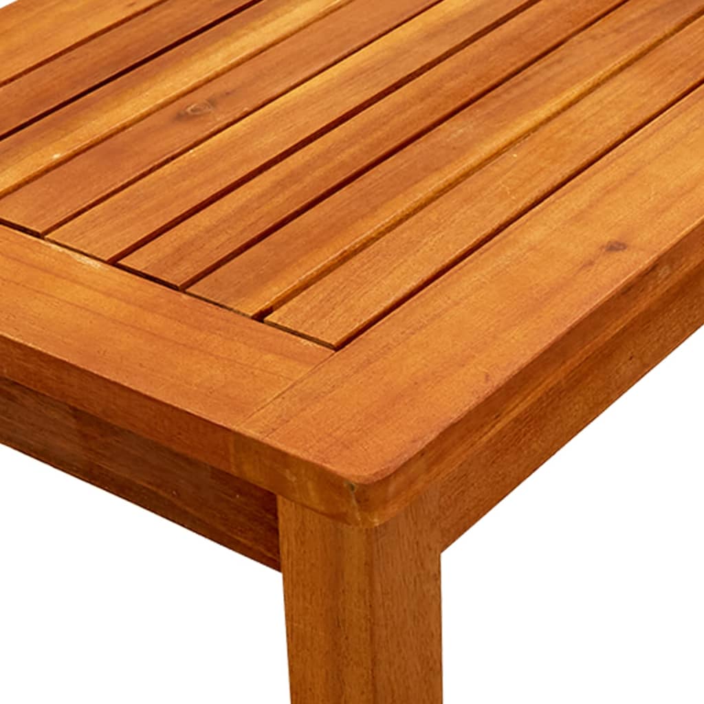 Mesa De Centro De Jardín Madera Maciza De Acacia