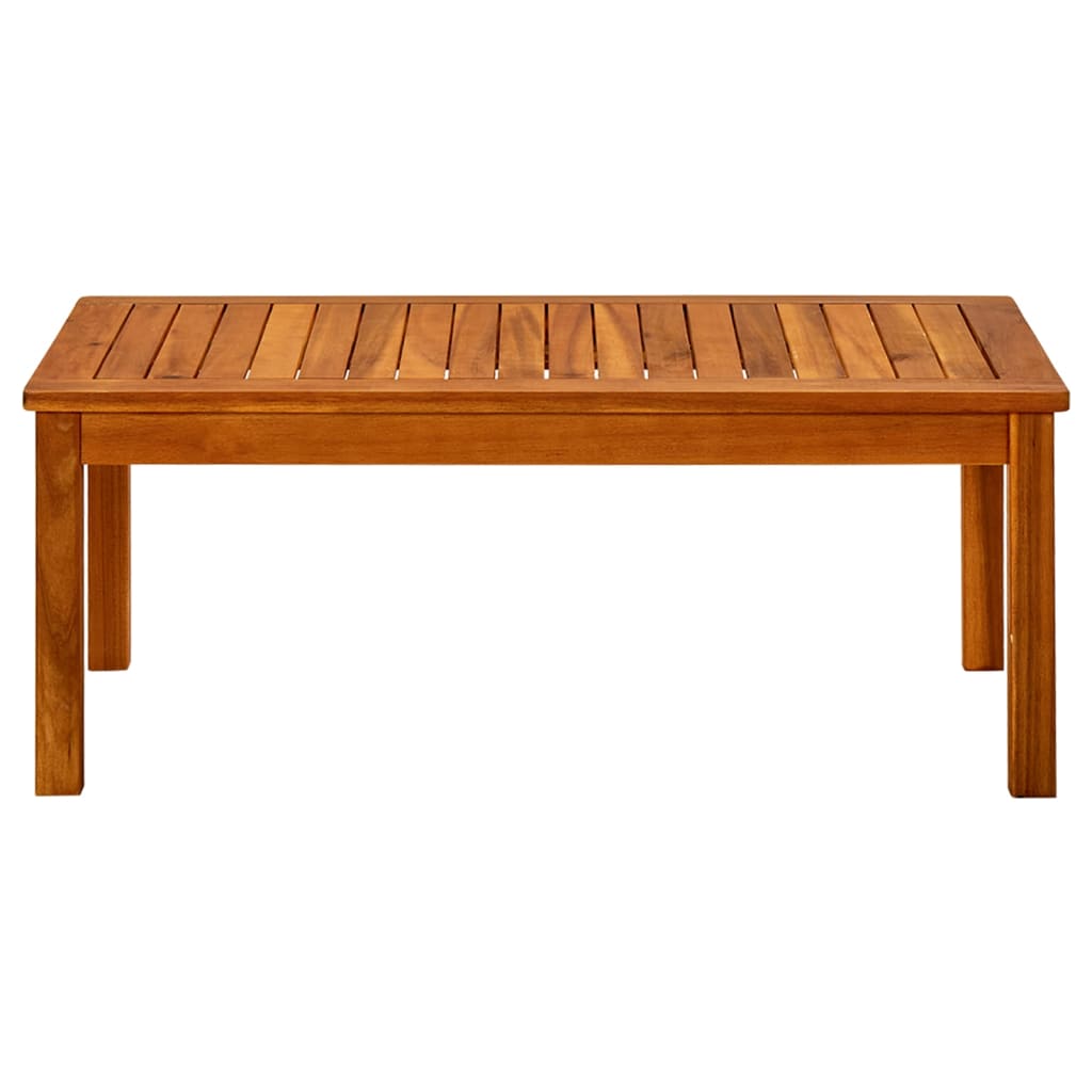 Mesa De Centro De Jardín Madera Maciza De Acacia