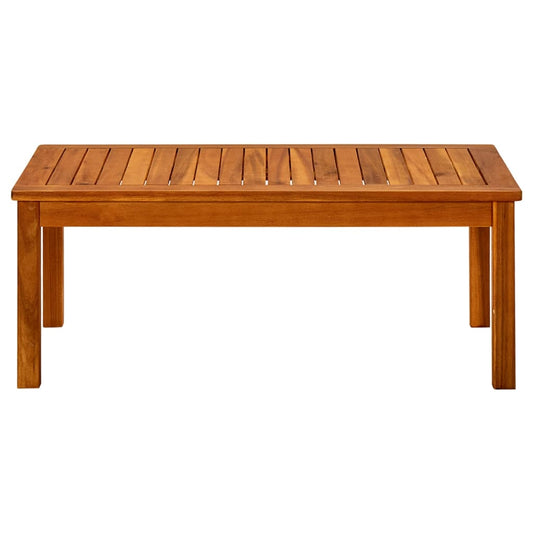 Mesa De Centro De Jardín Madera Maciza De Acacia