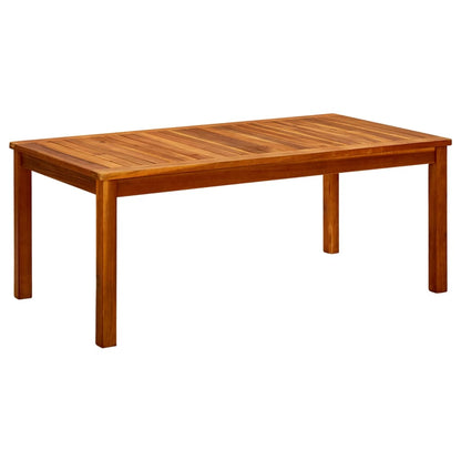 Mesa De Centro De Jardín Madera Maciza De Acacia
