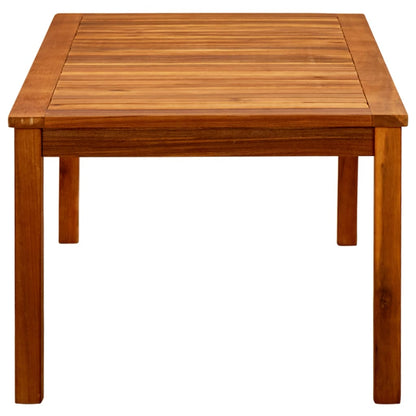Mesa De Centro De Jardín Madera Maciza De Acacia