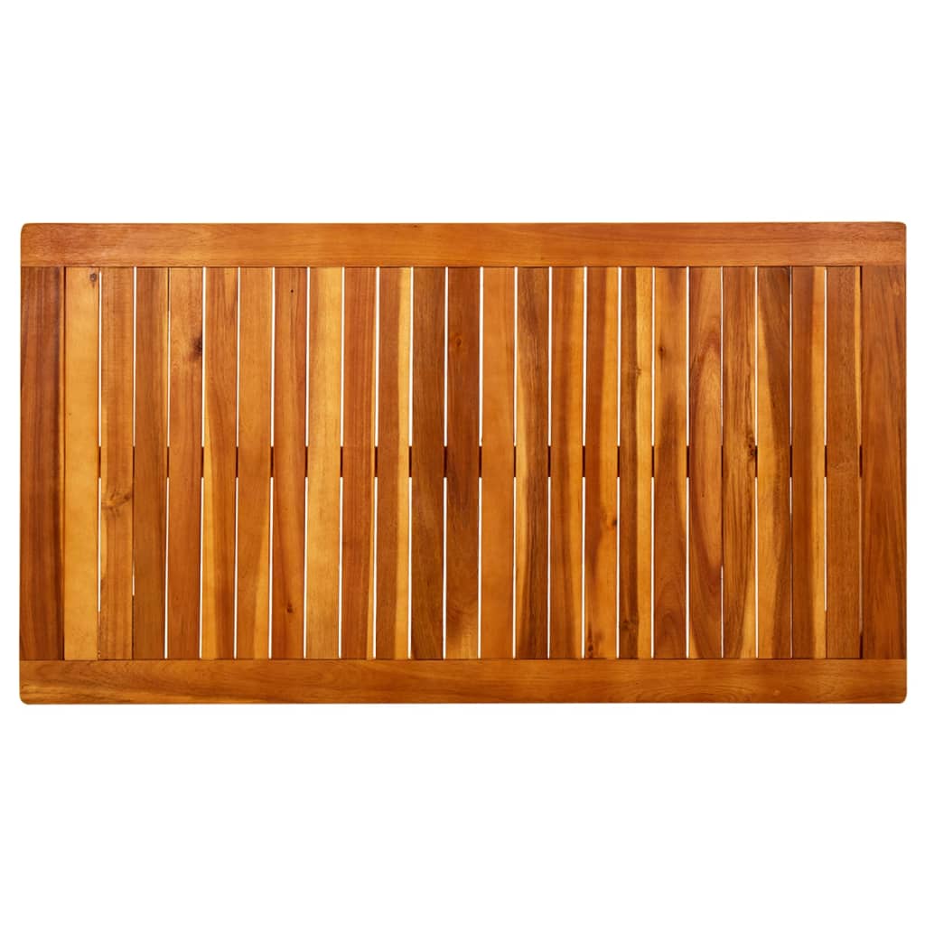 Mesa De Centro De Jardín Madera Maciza De Acacia