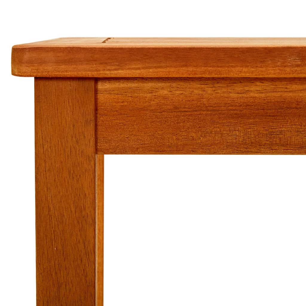 Mesa De Centro De Jardín Madera Maciza De Acacia