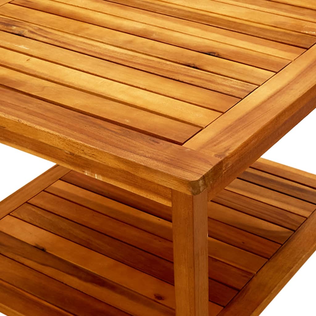 Mesa De Centro De Madera Maciza De Acacia