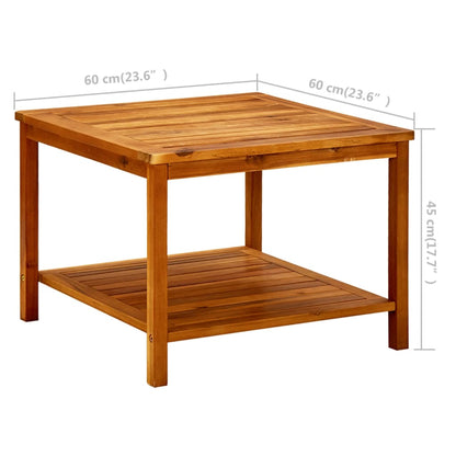 Mesa De Centro De Madera Maciza De Acacia