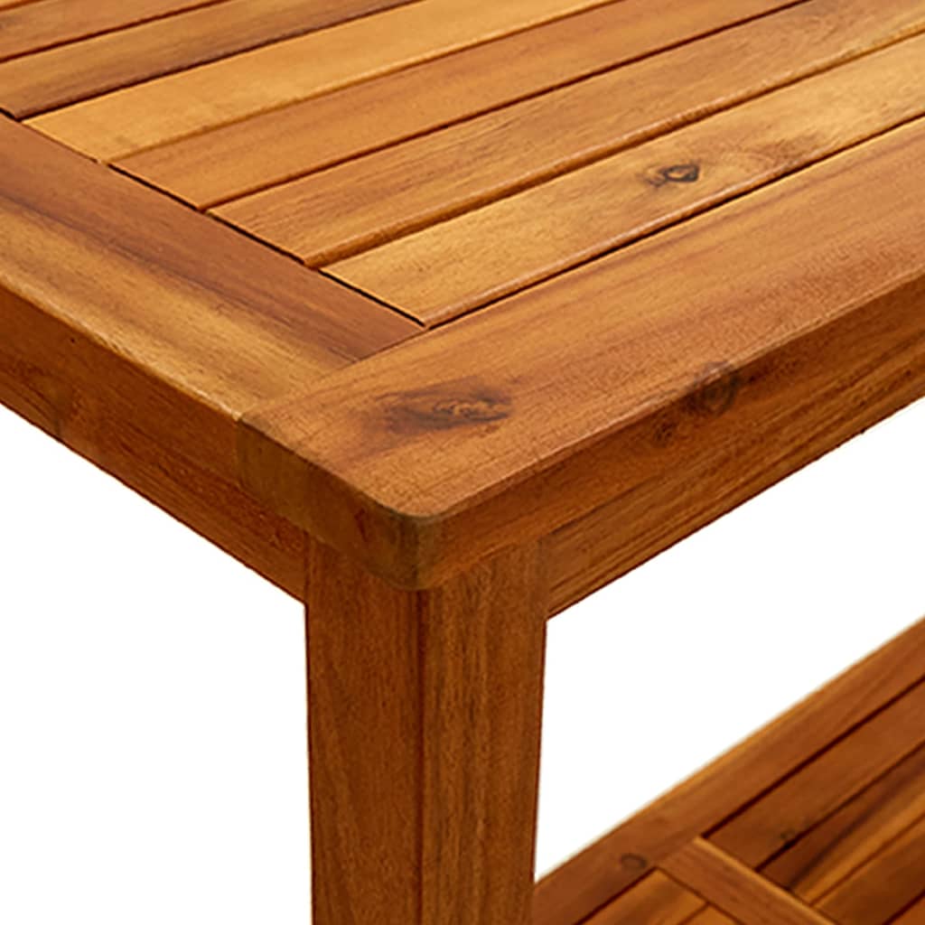 Mesa Consola De Jardín Madera Maciza De Acacia