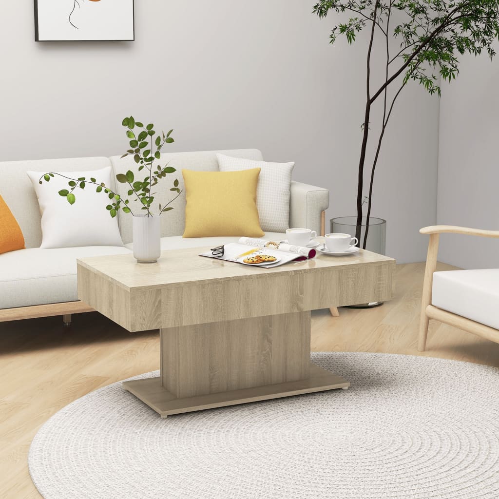 Mesa De Centro Madera Contrachapada 96X50X45 Cm