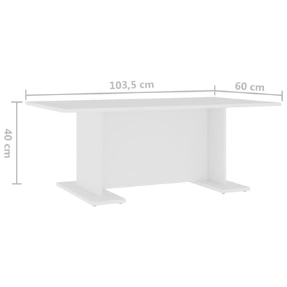 Mesa De Centro De Madera Contrachapada 103,5X60X40 Cm
