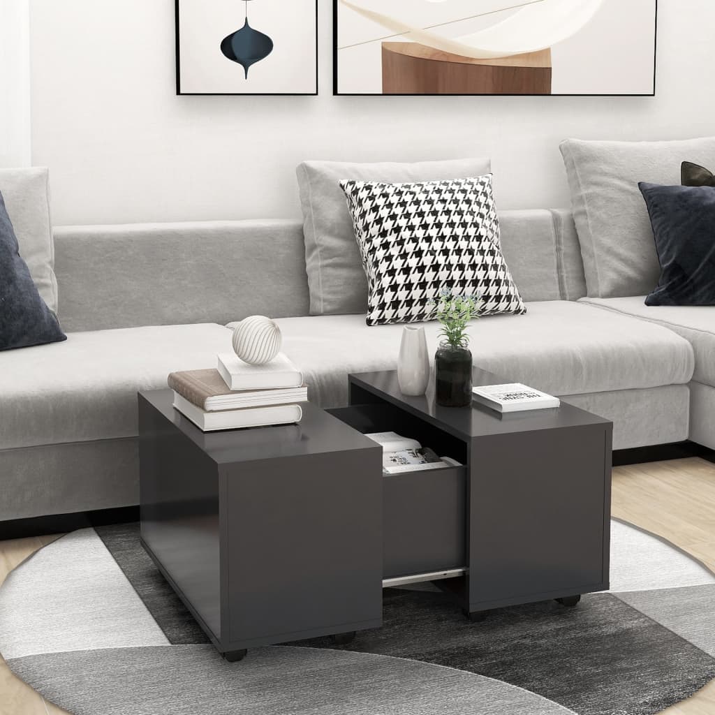 Mesa De Centro Madera Contrachapada 60X60X38 Cm