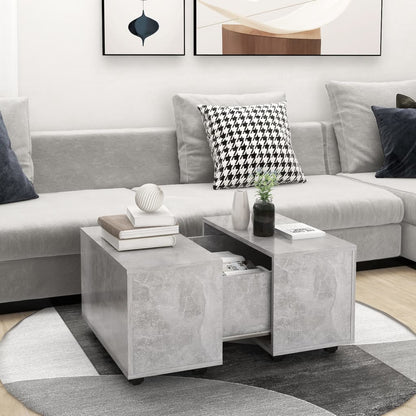 Mesa De Centro Madera Contrachapada 60X60X38 Cm