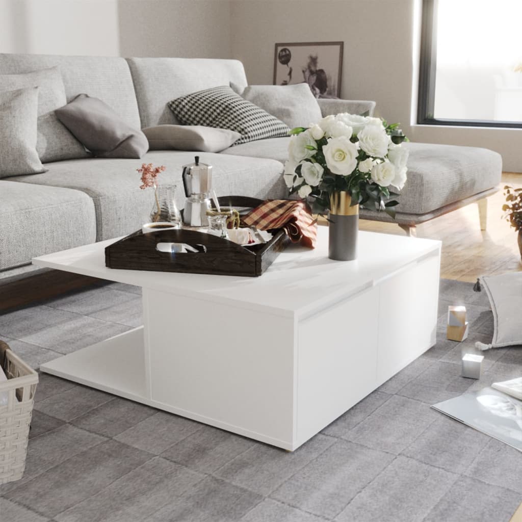 Mesa De Centro Madera Contrachapada 80X80X31 Cm