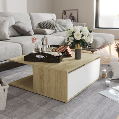 Mesa De Centro Madera Contrachapada 80X80X31 Cm