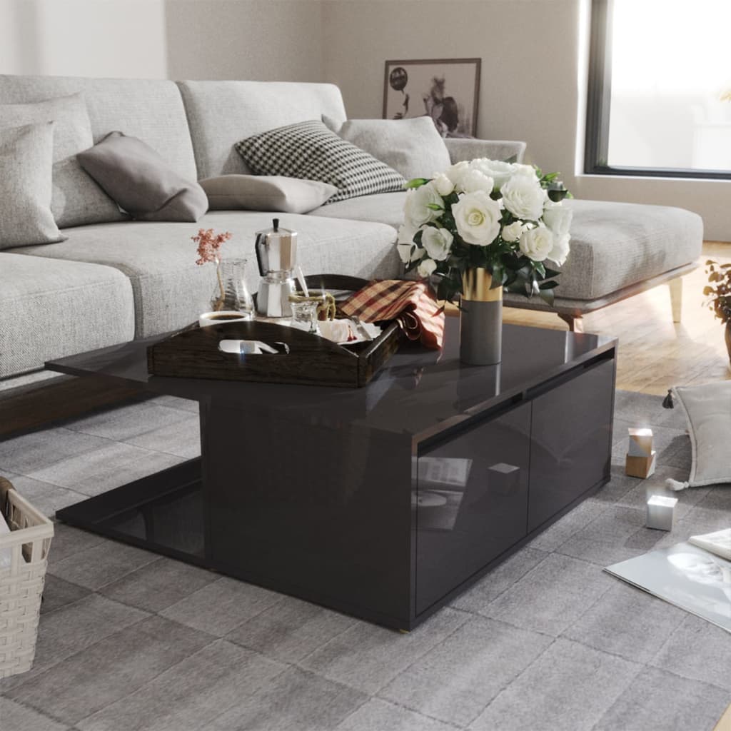 Mesa De Centro Madera Contrachapada 80X80X31 Cm