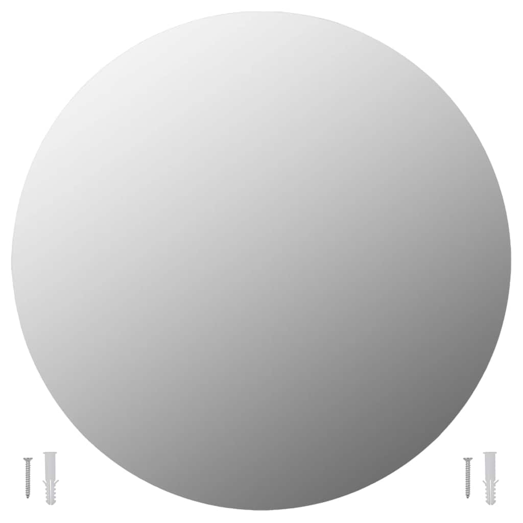 Espejo De Pared Con Luces Led Redondo De Vidrio