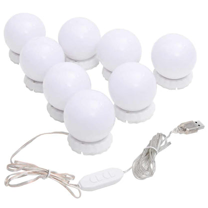Espejo De Pared Con Luces Led Redondo De Vidrio