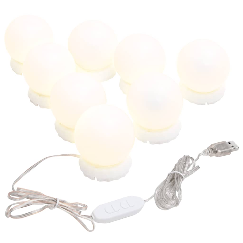 Espejo De Pared Con Luces Led Redondo De Vidrio