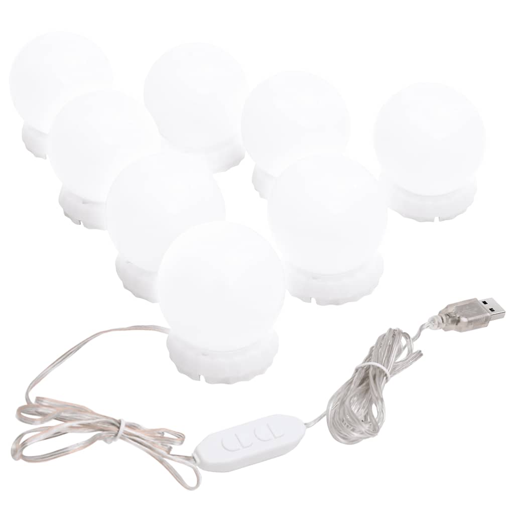 Espejo De Pared Con Luces Led Redondo De Vidrio