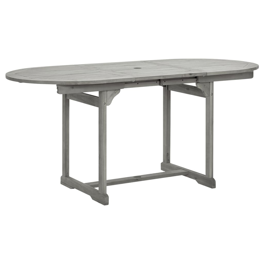 Juego De Comedor De Jardín 5 Piezas Madera Maciza De Acacia
