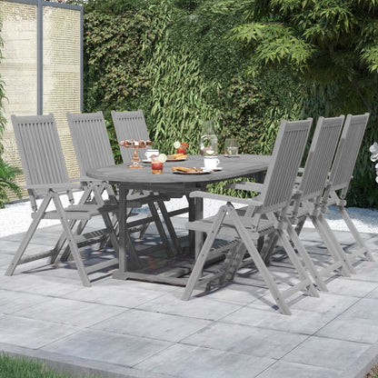 Juego De Comedor De Jardín 5 Piezas Madera Maciza De Acacia
