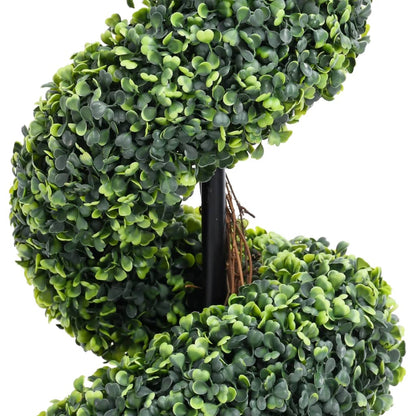 Planta Espiral De Boj Artificial Con Macetero Verde 89 Cm