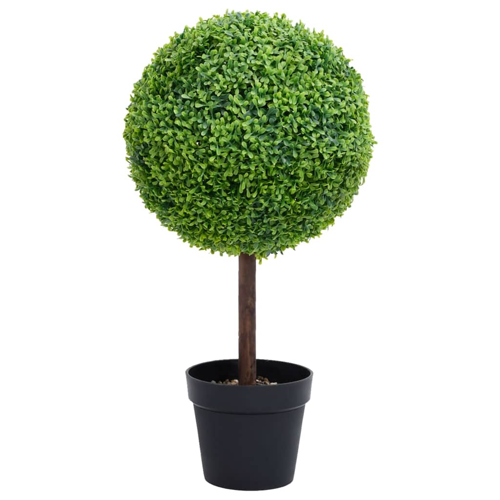 Planta De Boj Artificial Con Macetero Verde 100 Cm