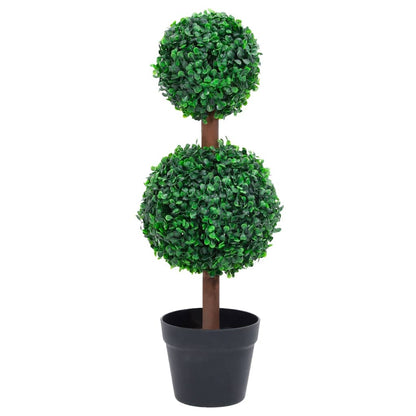 Planta De Boj Artificial Con Macetero Verde 100 Cm