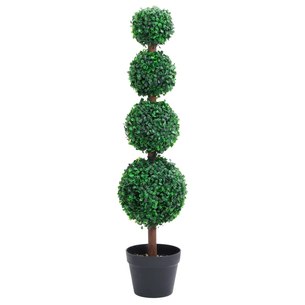 Planta De Boj Artificial Con Macetero Verde 100 Cm