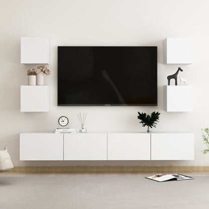 Conjunto De Mueble De Tv 7 Pcs