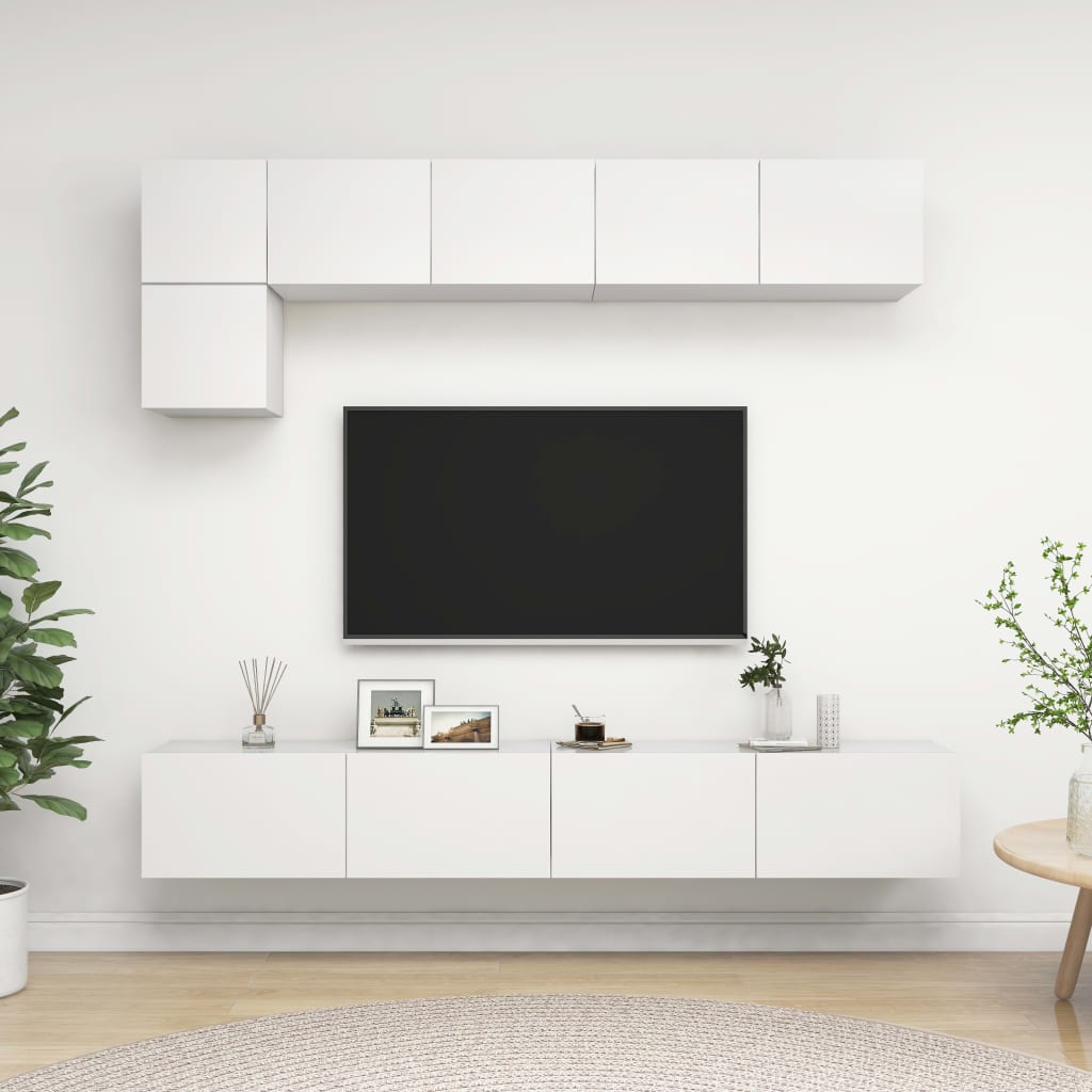 Conjunto De Mueble De Tv 5 Pcs