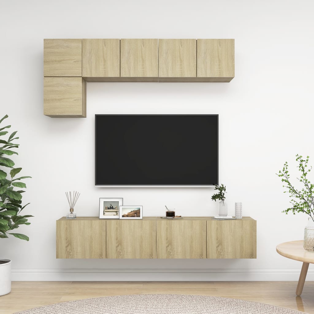 Conjunto De Mueble De Tv 5 Pcs