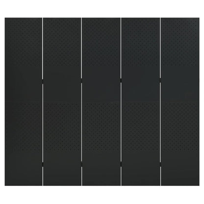 Biombo Divisor De 5 Paneles Acero