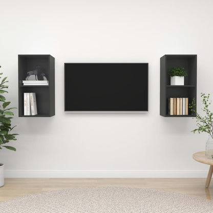 Conjunto De Mueble De Tv 2 Pcs 37 X 37 X 72 Cm