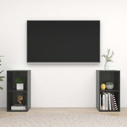 Conjunto De Mueble De Tv 2 Pcs Roble Artesanal 37 X 35 X