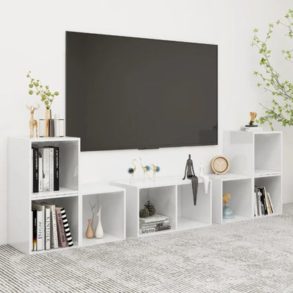 Conjunto De Mueble De Tv 6 Pcs Roble Artesanal