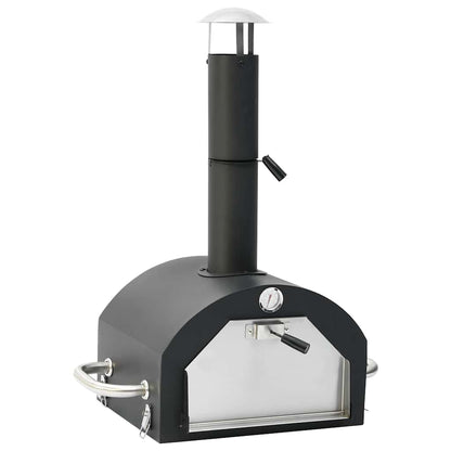 Horno Para Pizza Y Barbacoa Al Aire Libre 3 En 1 Negro