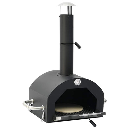 Horno Para Pizza Y Barbacoa Al Aire Libre 3 En 1 Negro