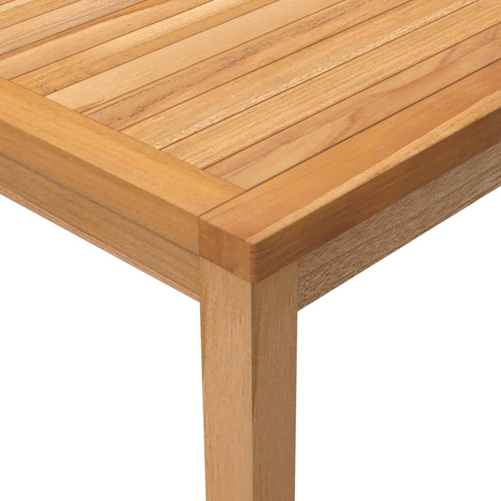 Mesa De Comedor De Jardín Madera Maciza De Teca