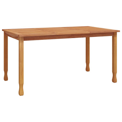 Mesa De Comedor De Jardín Madera Maciza De Teca