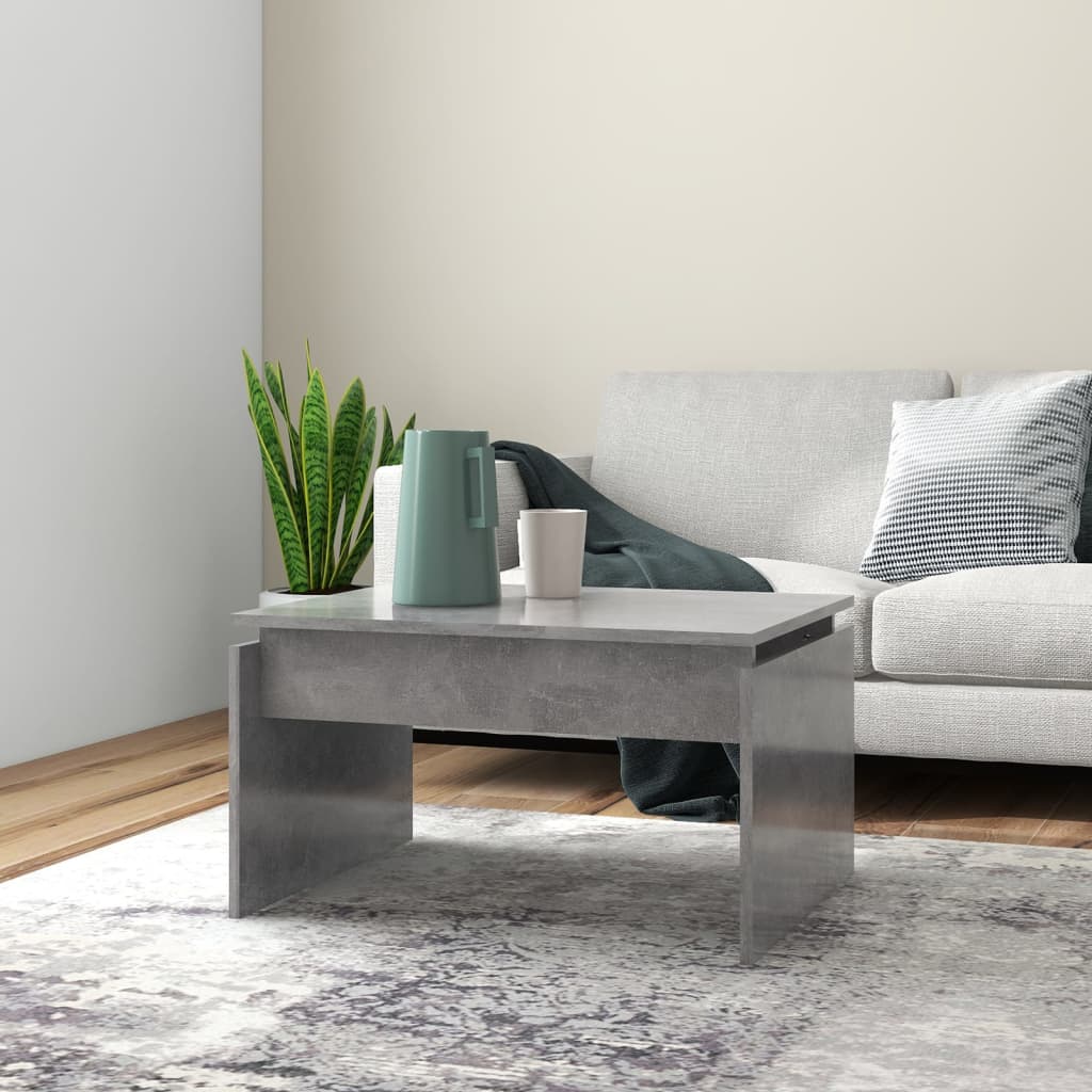 Mesa De Centro Madera De Ingeniería 68X50X38 Cm