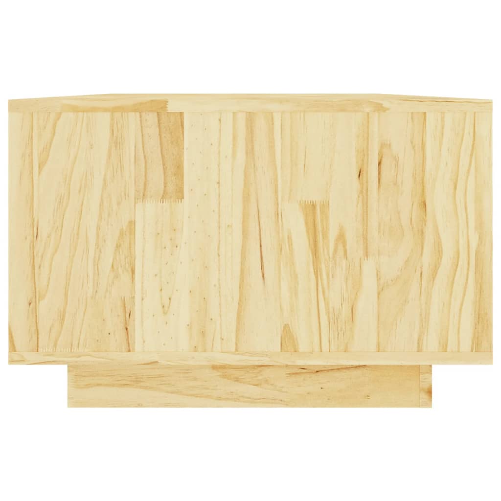 Mesa De Centro De Madera Maciza De Pino 110X50X33,5 Cm